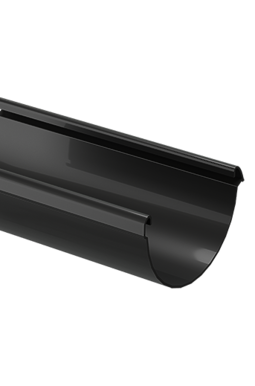 Желоб водосточный 1,5 м Люкс (Lux) Карбон, (RR-33)