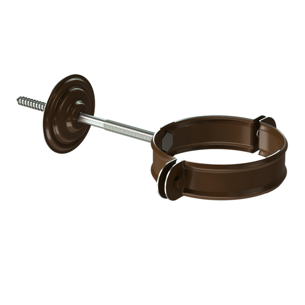 Хомут для водосточной трубы Stal Standard, коричневый - 1
